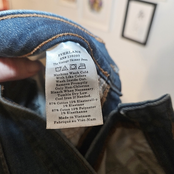 Everlane Vintage Button Fly Skinny Jean - Picture 7 of 7